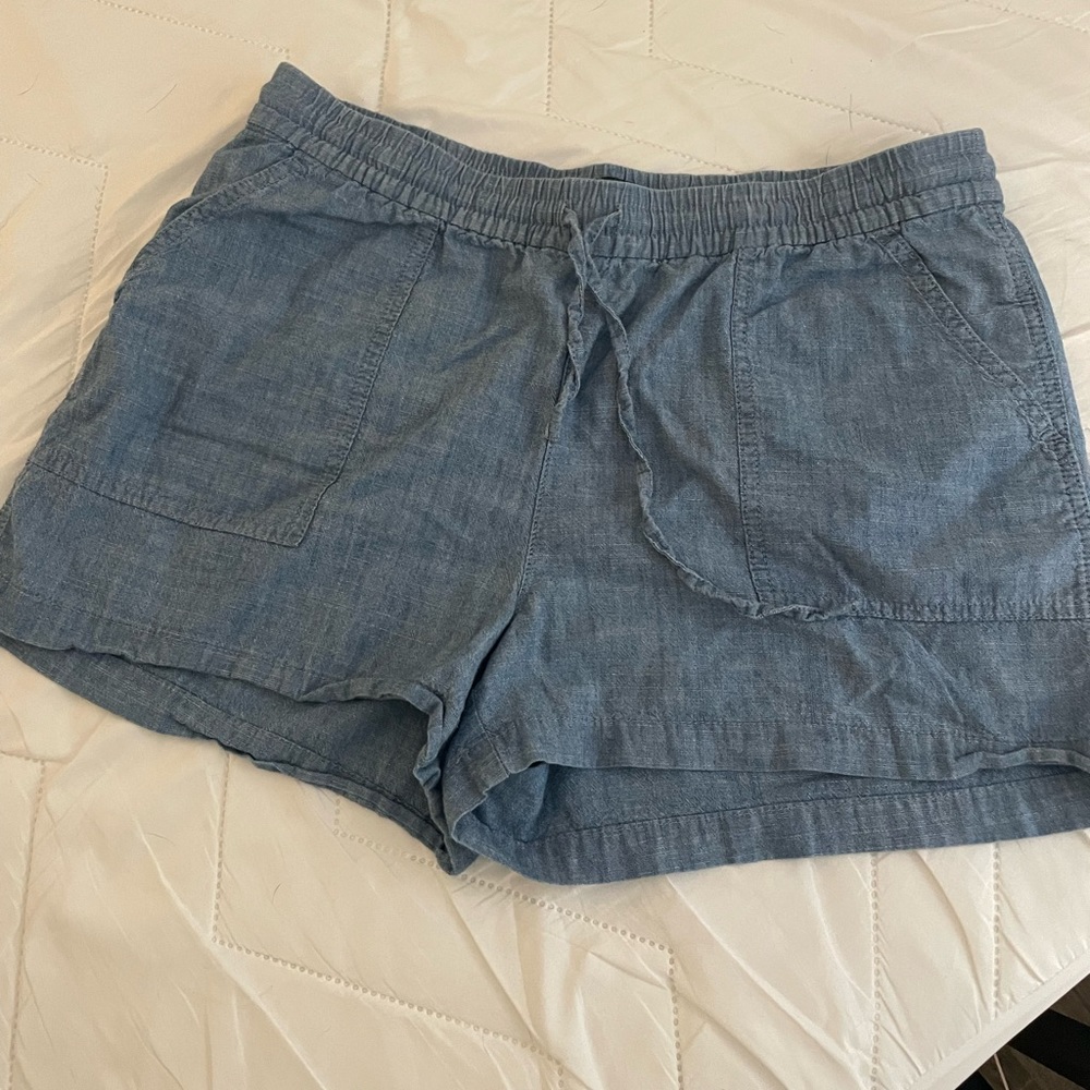 J Crew chambray shorts size medium